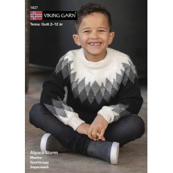 Mönsterhäfte Viking Tema: Kille 2-12 år Alpaca Storm