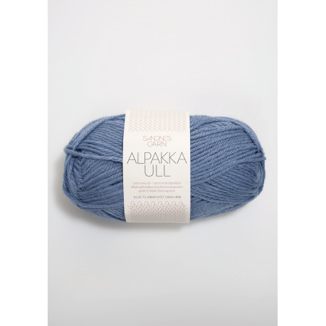 Alpakka Ull - Jeansblå - 6052