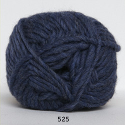 Natur Uld - Jeansblå - 525