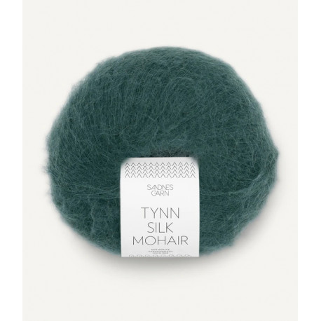 Tynn Silk Mohair - Mörk Petrol - 7281