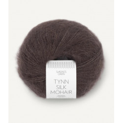 Tynn Silk Mohair - Mörk Choklad - 3880