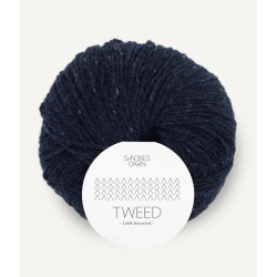 Tweed - Marinblå - 5585