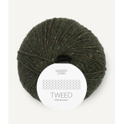 Tweed - Olivgrön - 9585