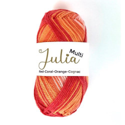 Julia - Red-Coral-Orange-Cognac -1603