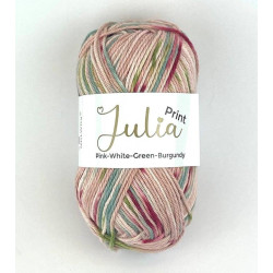 Julia - Pink-White-Green-Burgundy -1619
