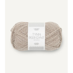 Tynn Peer Gynt - Gråbeige Melert - 2650