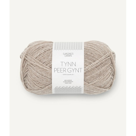 Tynn Peer Gynt - Gråbeige Melert - 2650