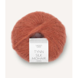 Tynn Silk Mohair - Lys Kobberbrun - 3535