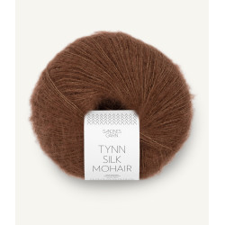 Tynn Silk Mohair - Sjokolade - 3073