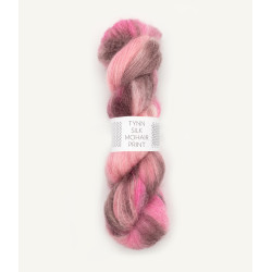 Tynn Silk Mohair Print - Pink Berries - 4700