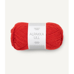 Alpakka Ull - Scarlet Red - 4018
