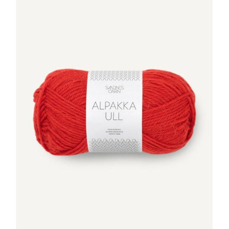 Alpakka Ull - Scarlet Red - 4018