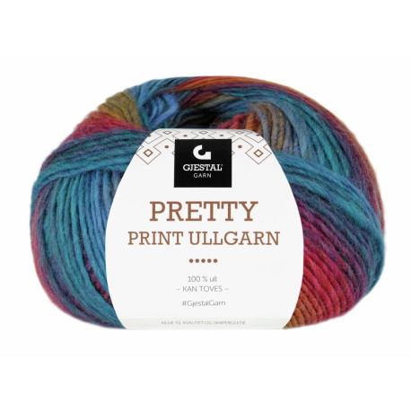 Pretty Print Ullgarn - Regnbåge - 504