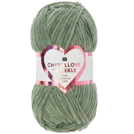 Chenillove Sparkle - Ljusgrön - 05