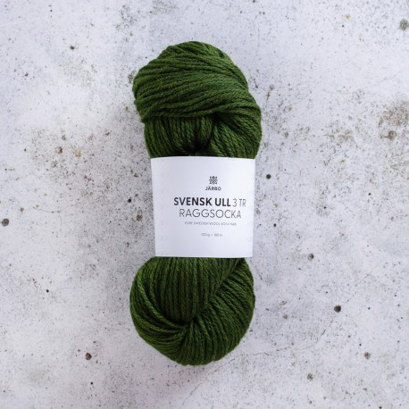 Svensk Ull 3 tr Raggsocka - Tracker Green - 208