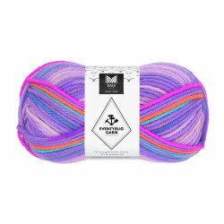 Eventyrlig Garn - Lavendel striper - 7618