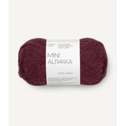Mini Alpakka - Dyp Burgunder - 4372
