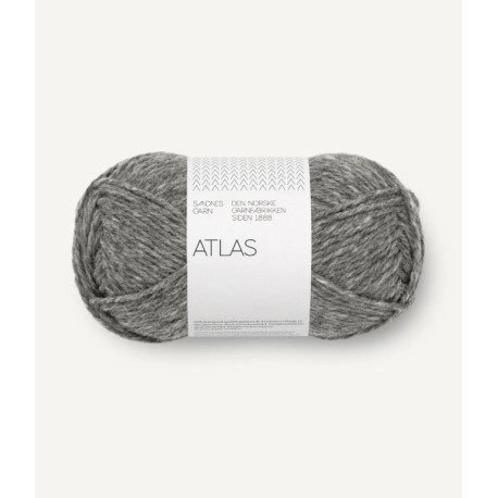 Atlas - Mørk gråmelert - 1055
