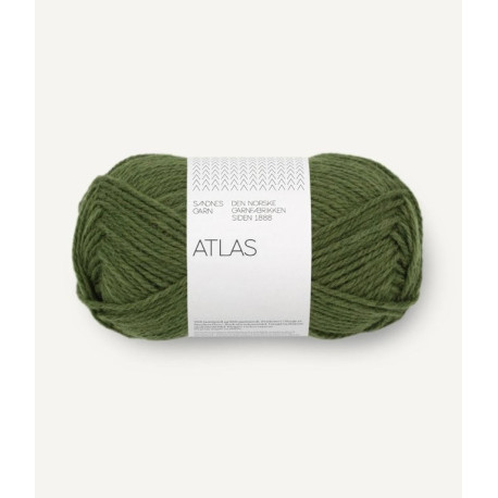 Atlas - Mørk Grønn Melert  - 9072