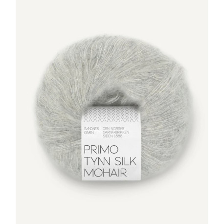 Primo Tynn Silk Mohair - Ljusgrå - 1022