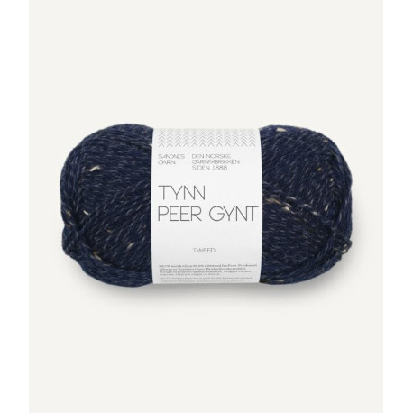 Tynn Peer Gynt - Marinblå Tweed - 5585
