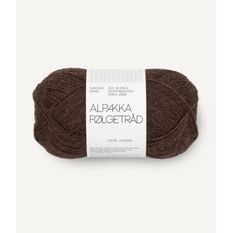Alpakka Følgetråd - Cacao Nibs - 3091