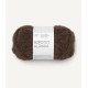 Børstet Alpakka - Mörkbrun - 3082