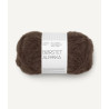Børstet Alpakka - Mörkbrun - 3082