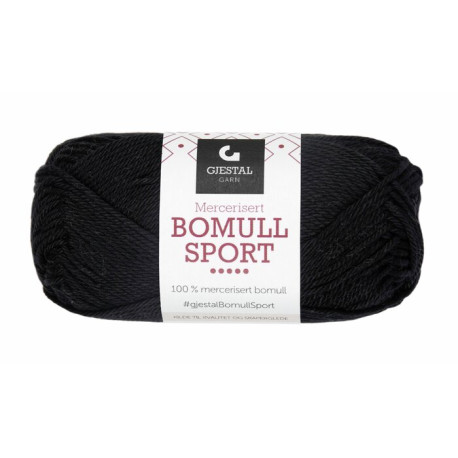 Bomull Sport - Svart - 301