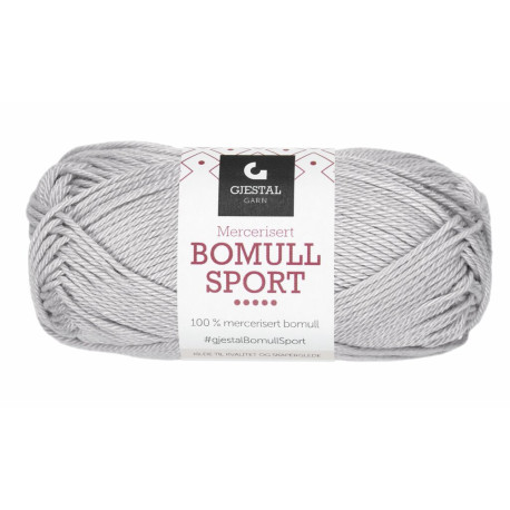 Bomull Sport - Ljusgrå - 381