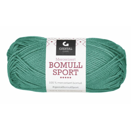 Bomull Sport - Blå-Grön - 386