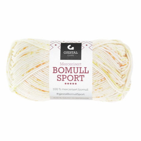 Bomull Sport - Gul-Orange Print - 394