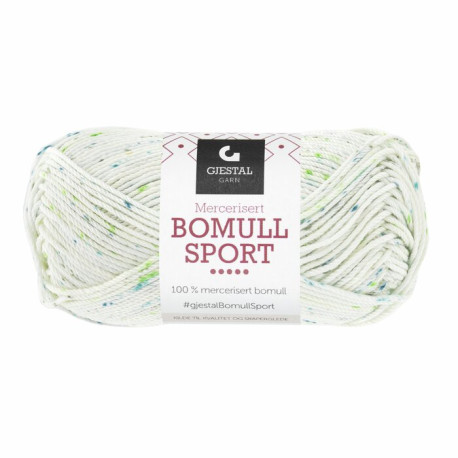 Bomull Sport - Turkos-Grön Print - 397