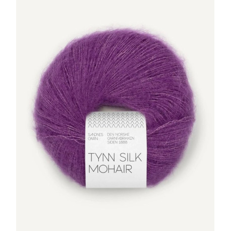 Tynn Silk Mohair - Plum - 5045