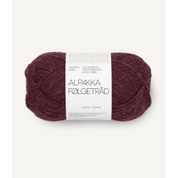 Alpakka Følgetråd - Burgundy - 4372