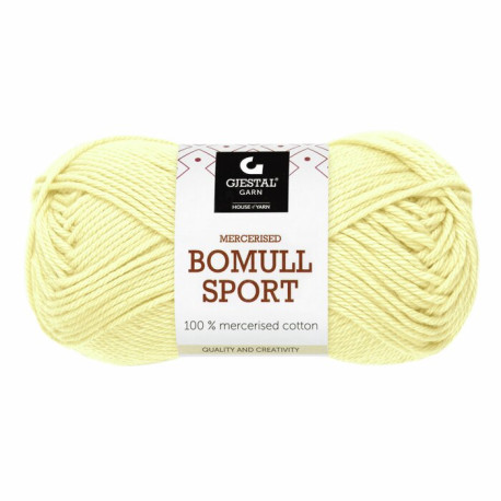 Bomull Sport - Ljusgul - 400