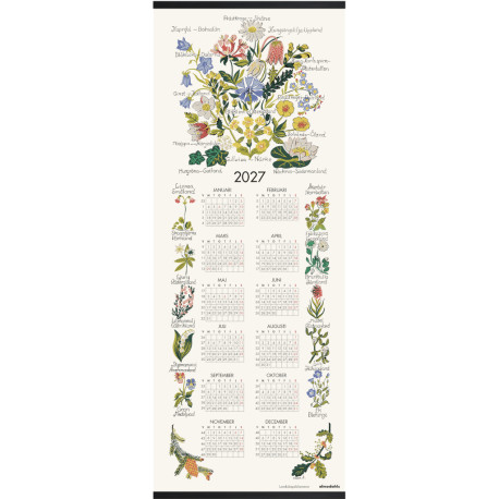 Tygkalender Landskapsblommor 2027
