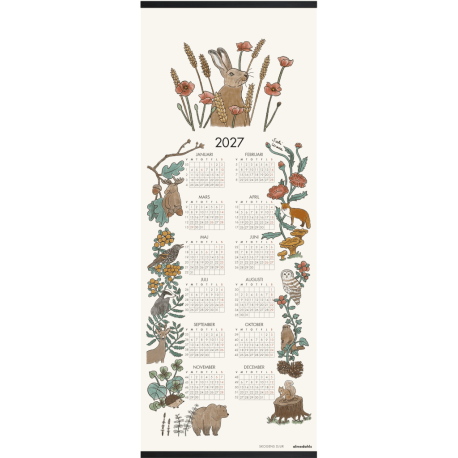 Tygkalender Skogens Djur 2027
