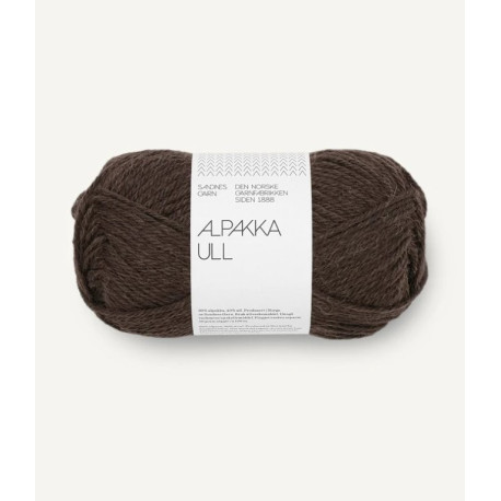 Alpakka Ull - Espresso - 2382